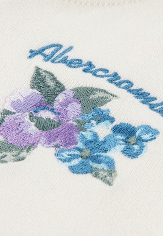 Abercrombie & Fitch Суичъри с качулка в бяло