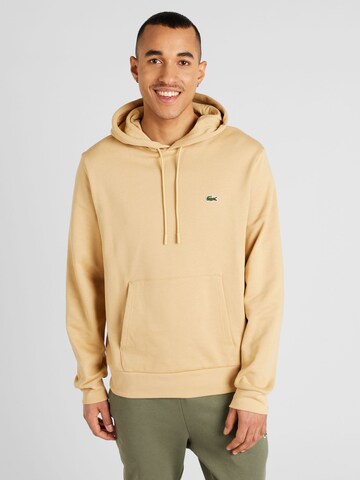 Sweat-shirt LACOSTE en beige : devant