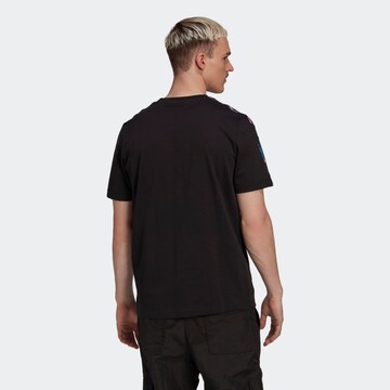 ADIDAS ORIGINALS Shirt '3-Stripes Camo' in Schwarz