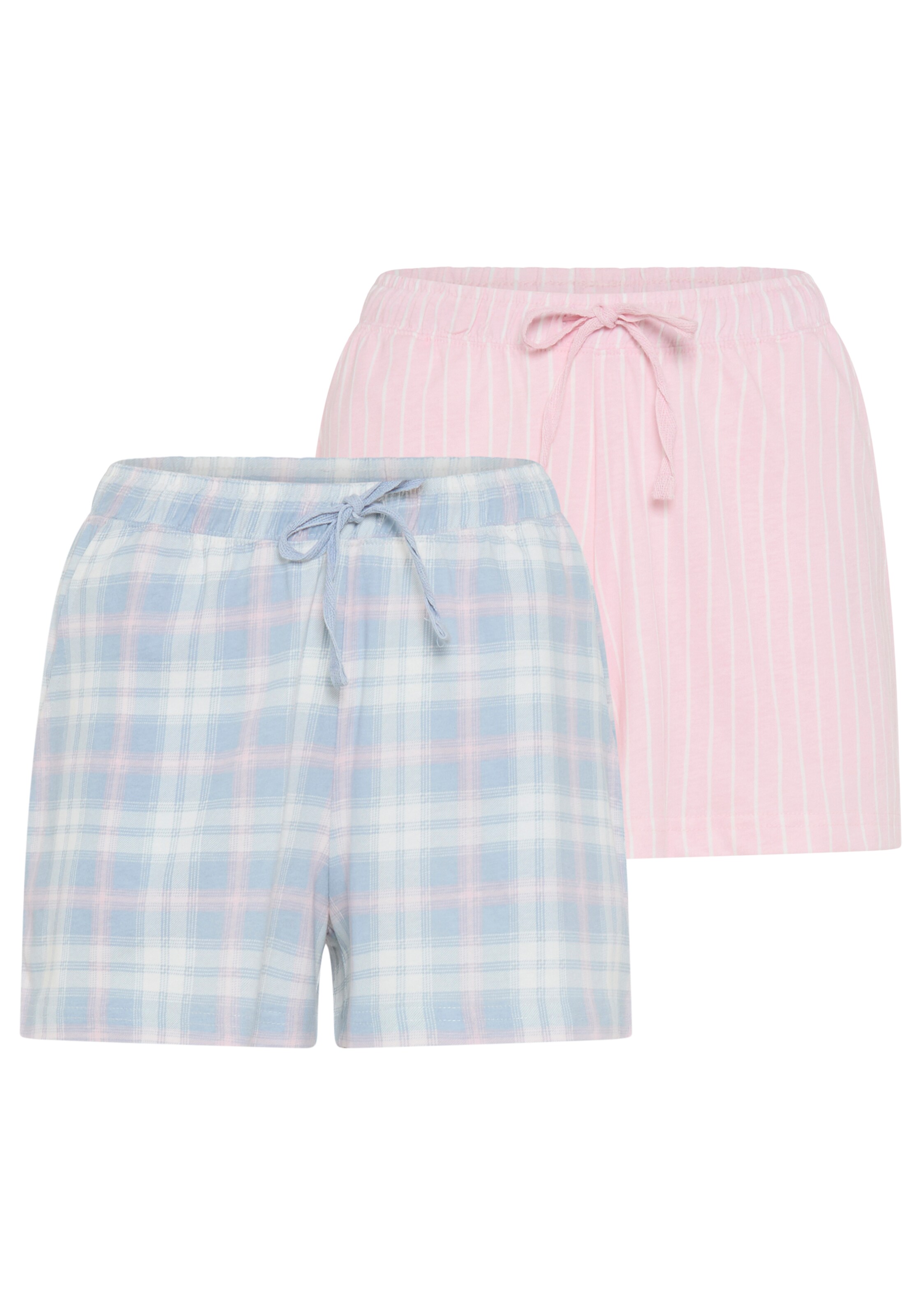 VIVANCE Pyjamashorts in Blau: Vorderseite