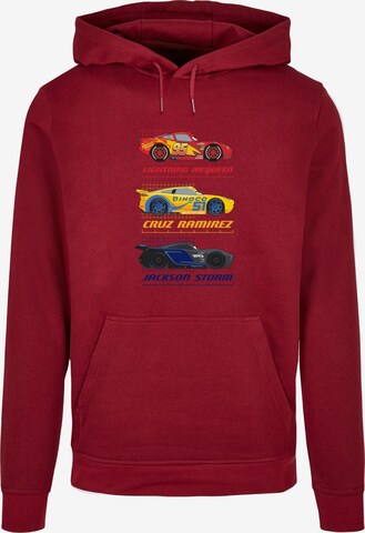ABSOLUTE CULT Sweatshirt 'Cars - Racer Profile' in Rood: voorkant