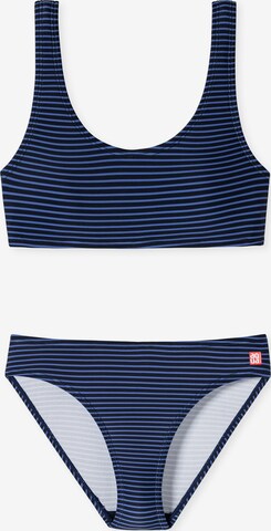 SCHIESSER Bikini ' Diver Dreams ' in Blauw: voorkant