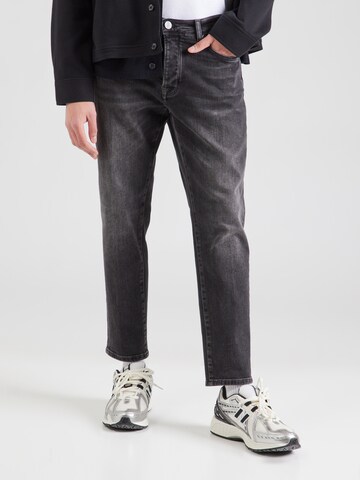 Goldgarn Tapered Jeans 'Rheinau I' in Schwarz: Vorderseite