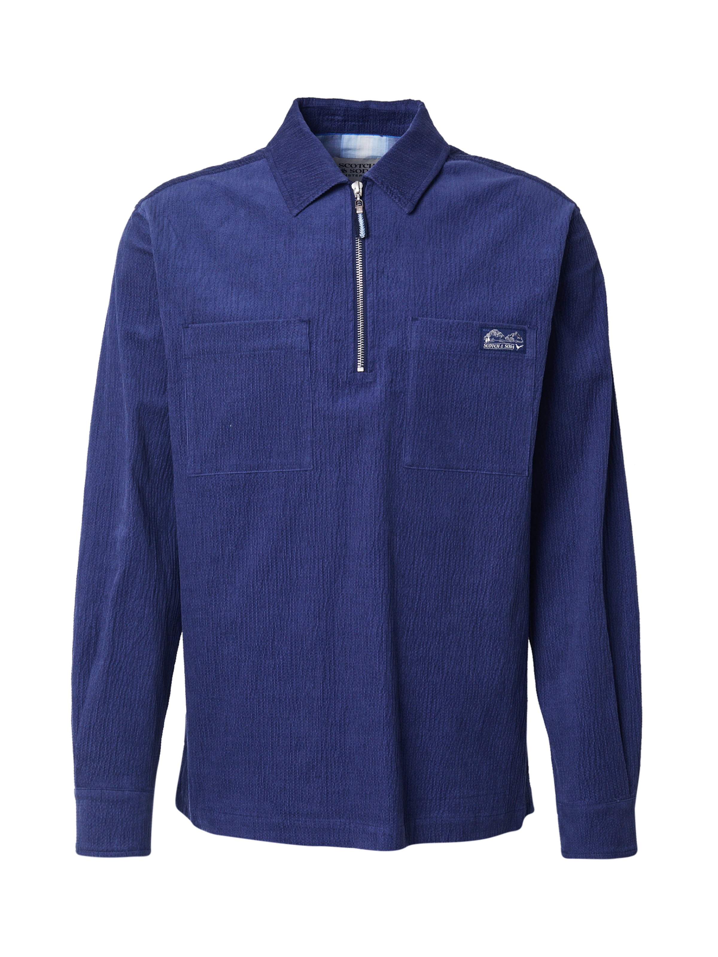 SCOTCH & SODA Тениска в синьо: отпред