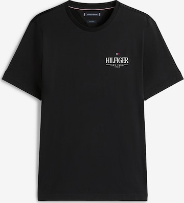 TOMMY HILFIGER Тениска в черно: отпред