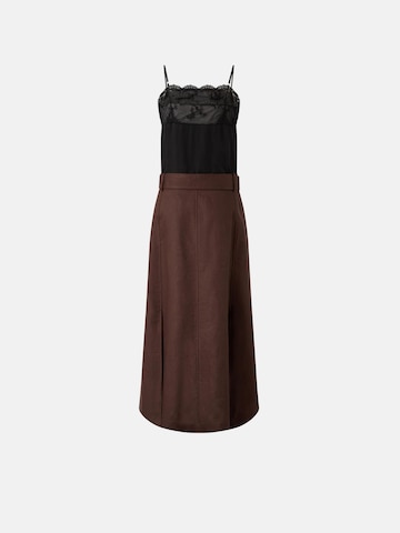 Robe 'PINKO ISOLDA ABITO LINO ACCOPPIATO CON PIZZO ABITO' PINKO en marron