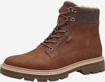 s.Oliver Lace-up boots in Brown: front