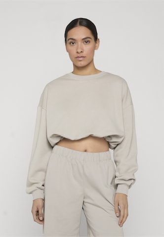 Sweat-shirt Urban Classics en beige : devant