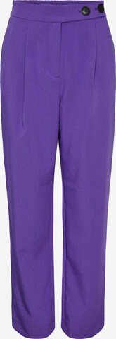 Wide Leg Pantalon à pince 'Prism' Y.A.S en violet : devant