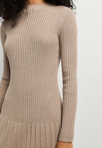 Pepe Jeans Gebreide jurk 'Anna' in Beige