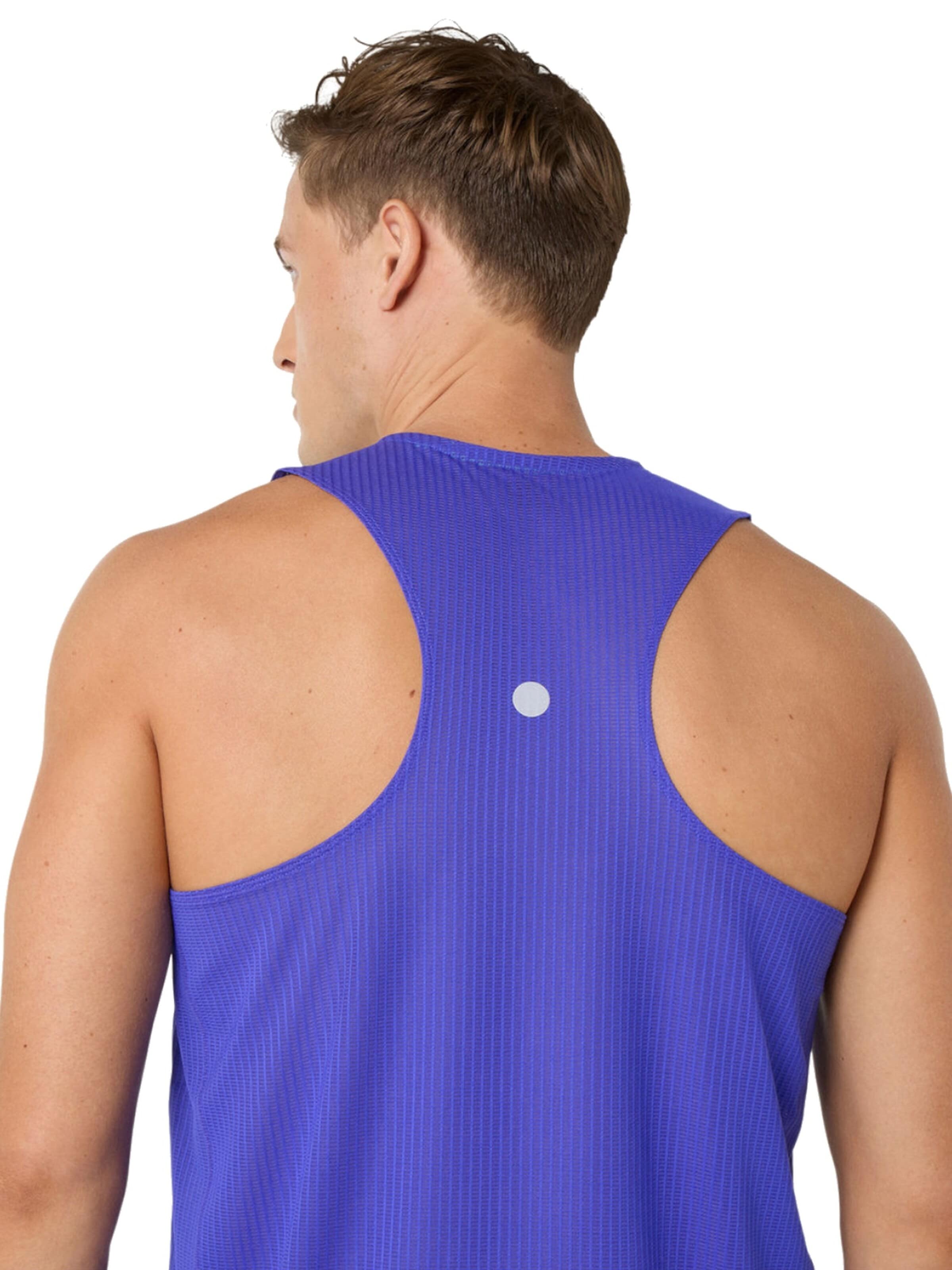 ASICS Shirt 'ASICS Road Fade Singlet' in Blauw