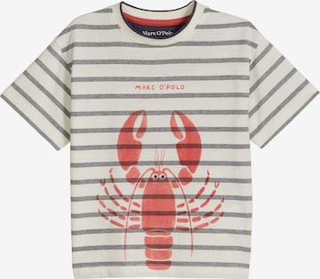 T-Shirt Marc O'Polo en blanc : devant