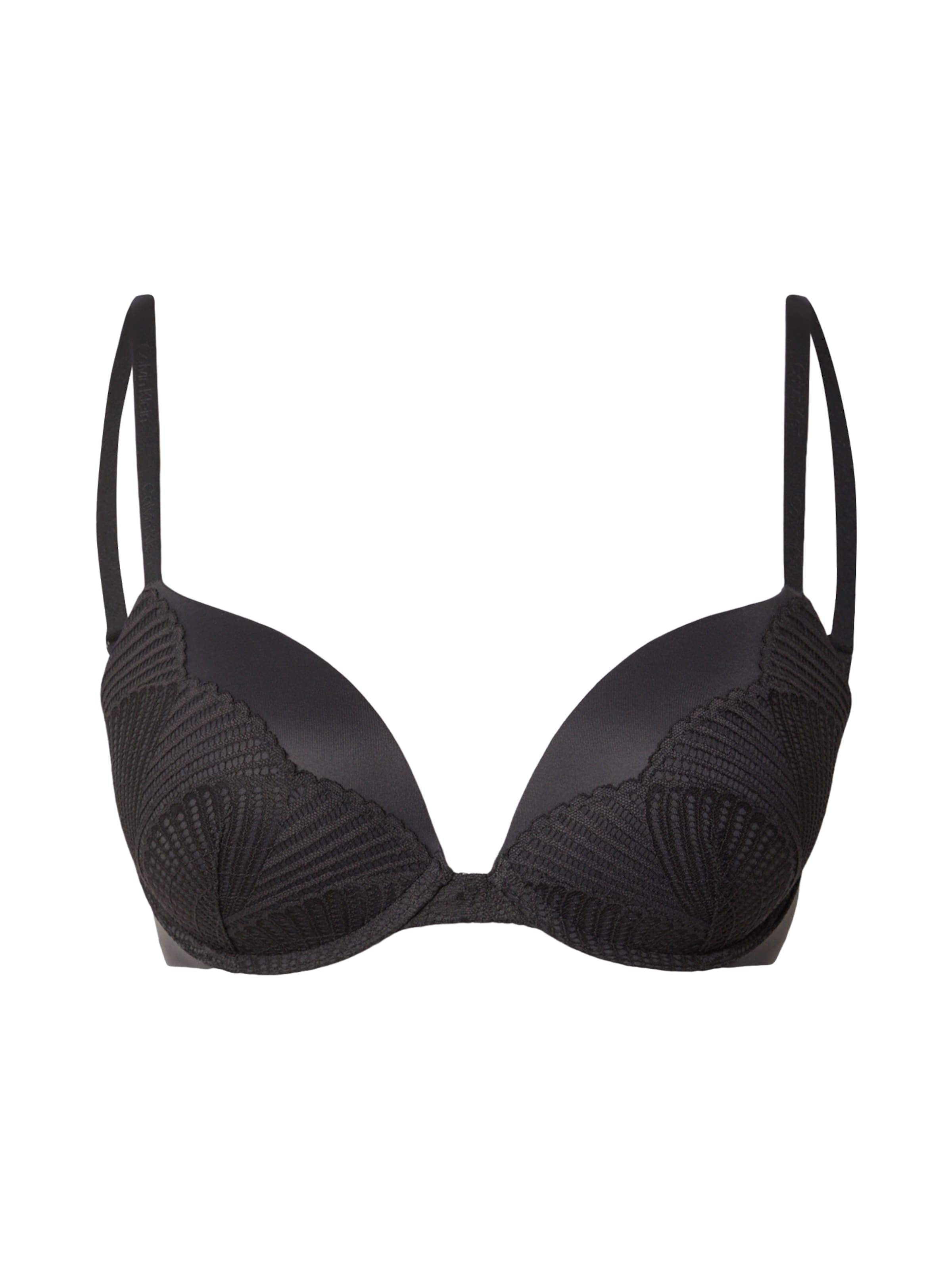 Calvin Klein Underwear Push-up Podprsenka – černá: přední strana