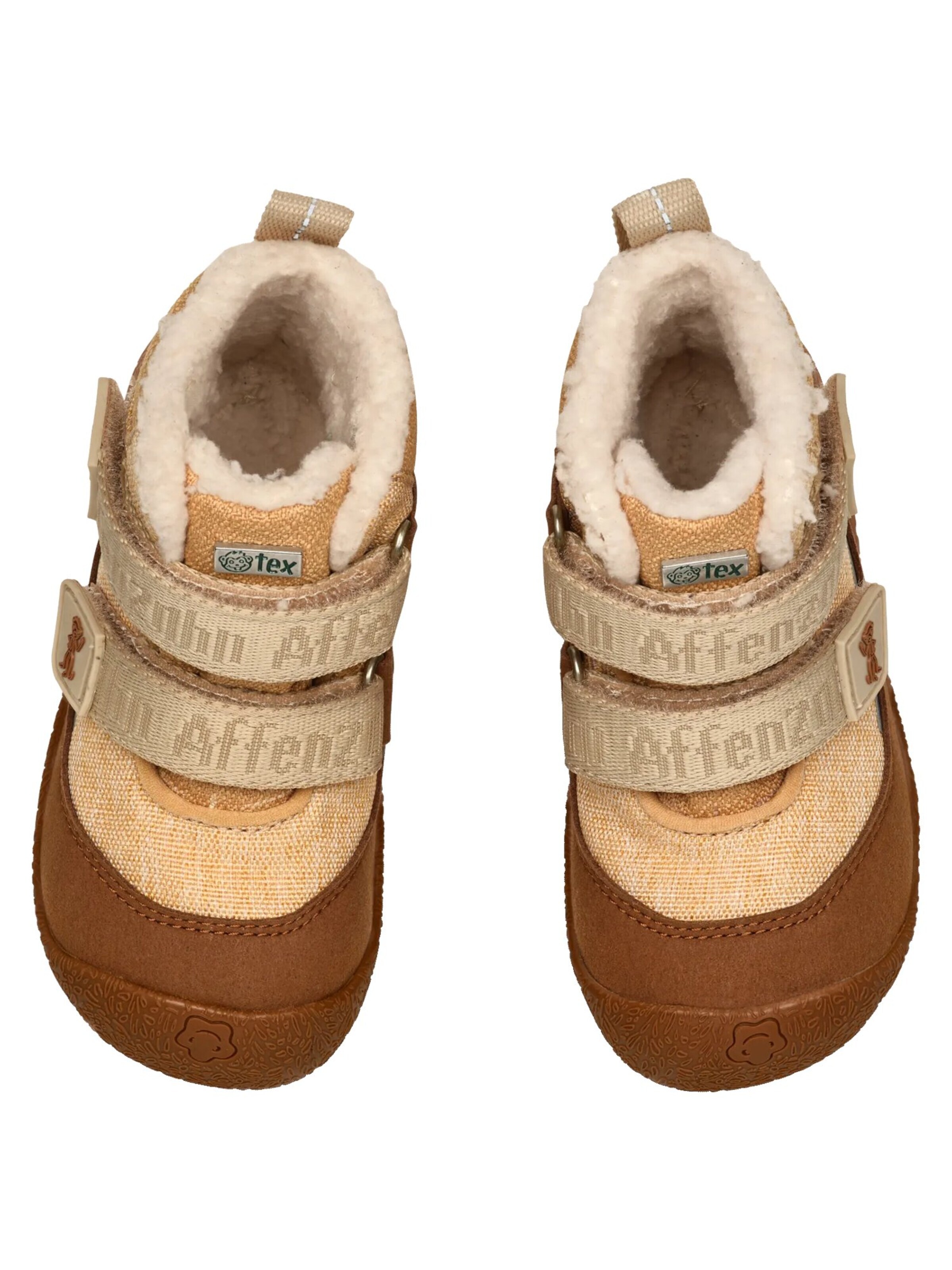 Affenzahn First-Step Shoes 'Snuggy' in Beige