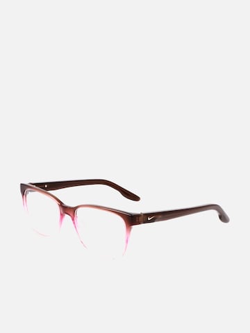 NIKE Zonnebril 'Nike NIKE 7177 N Blue/peach gradient 53/17/140 WOMAN Eyewear Frame' in Bruin: voorkant