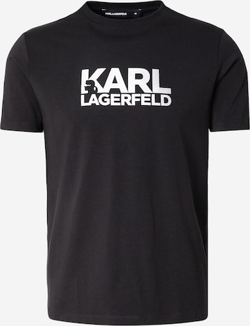 T-Shirt Karl Lagerfeld en noir : devant