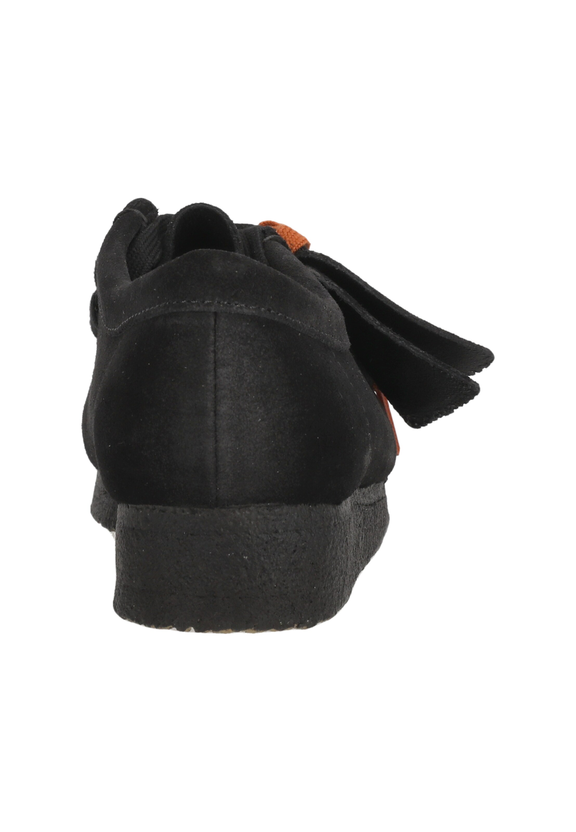 CLARKS Lace-up shoe 'Wallabee. Black Sde' in Black