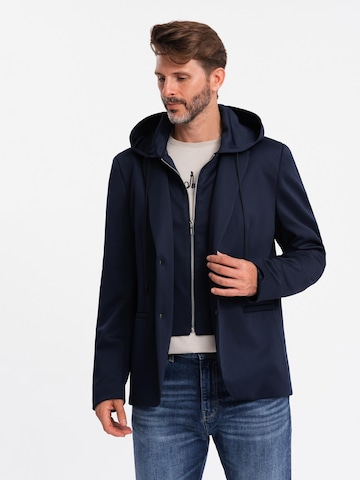 Coupe regular Veste de costume Ombre en bleu