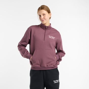 new balance Sweatshirt in Purple: front