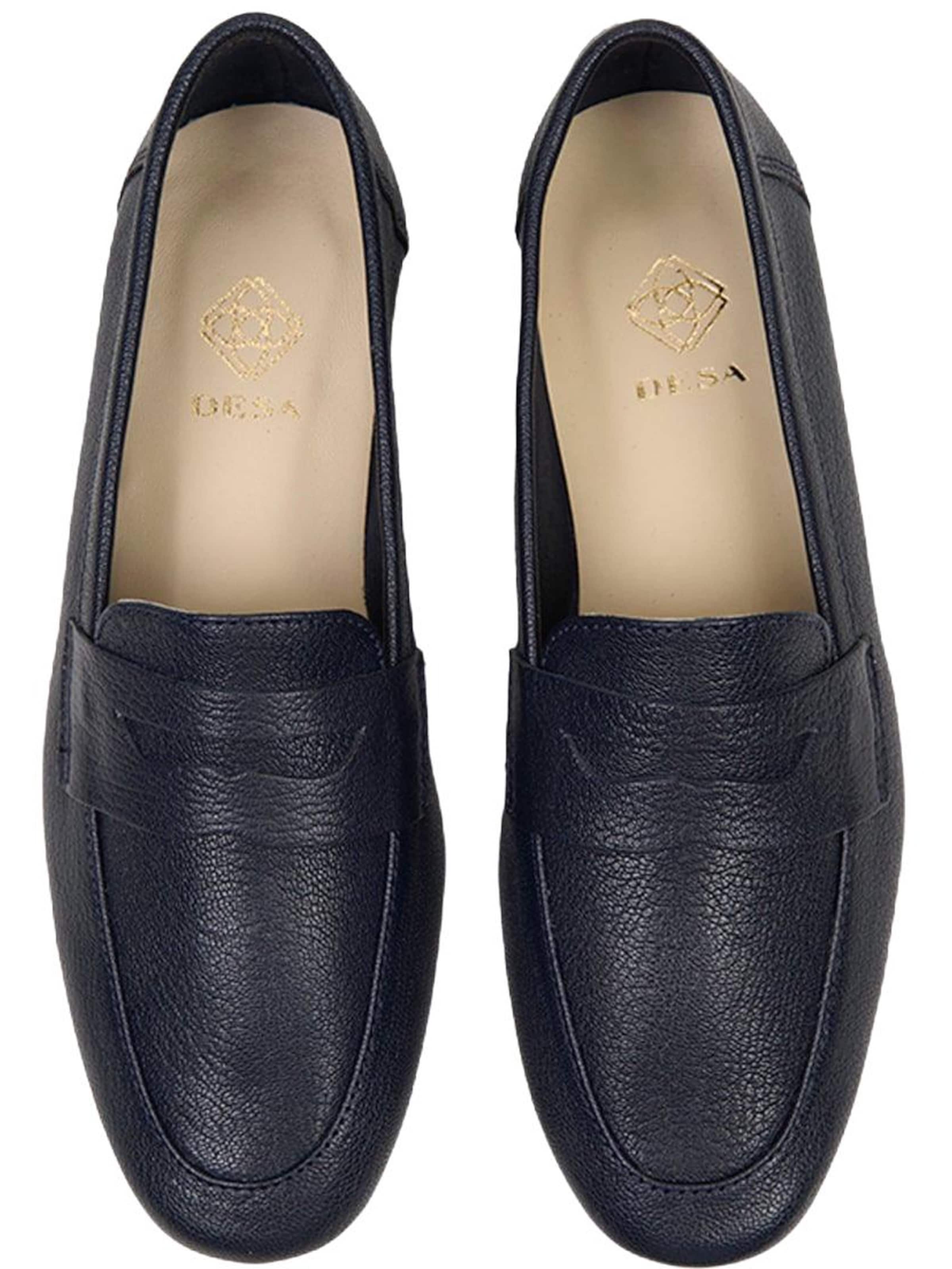 Mocassin 'Slipper' Desa en bleu