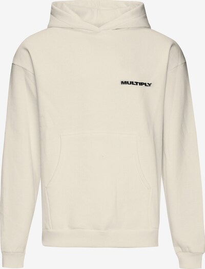 Multiply Apparel Sweatshirt in creme / schwarz, Produktansicht