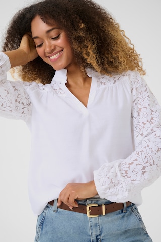 Cream Blouse 'Liselin' in Wit