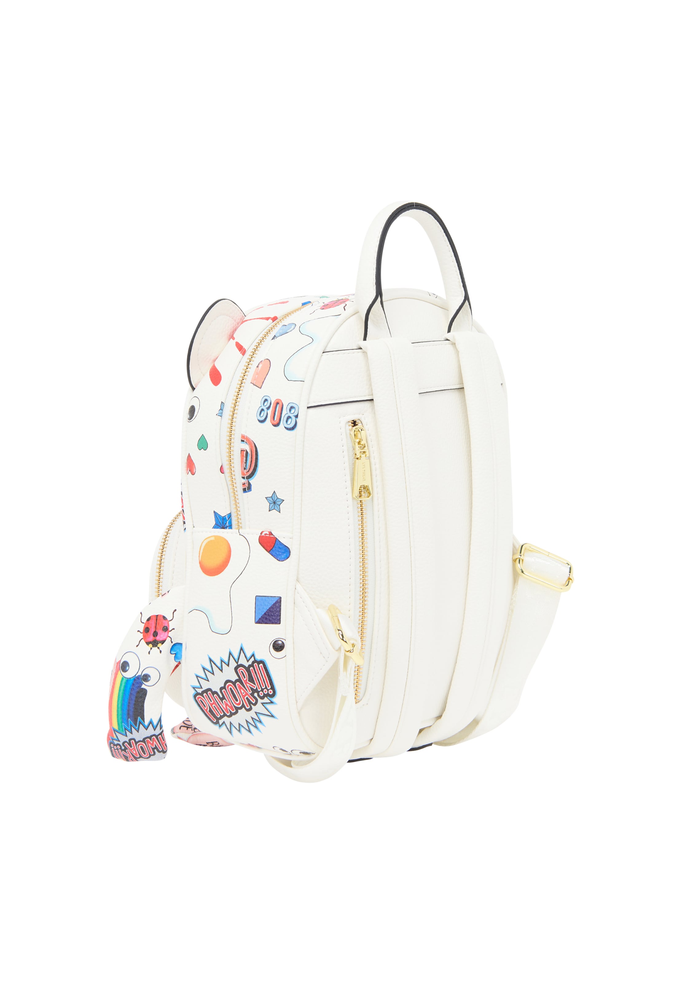 MYMO Σακίδιο πλάτης 'Pop Eyetheme' σε λευκό