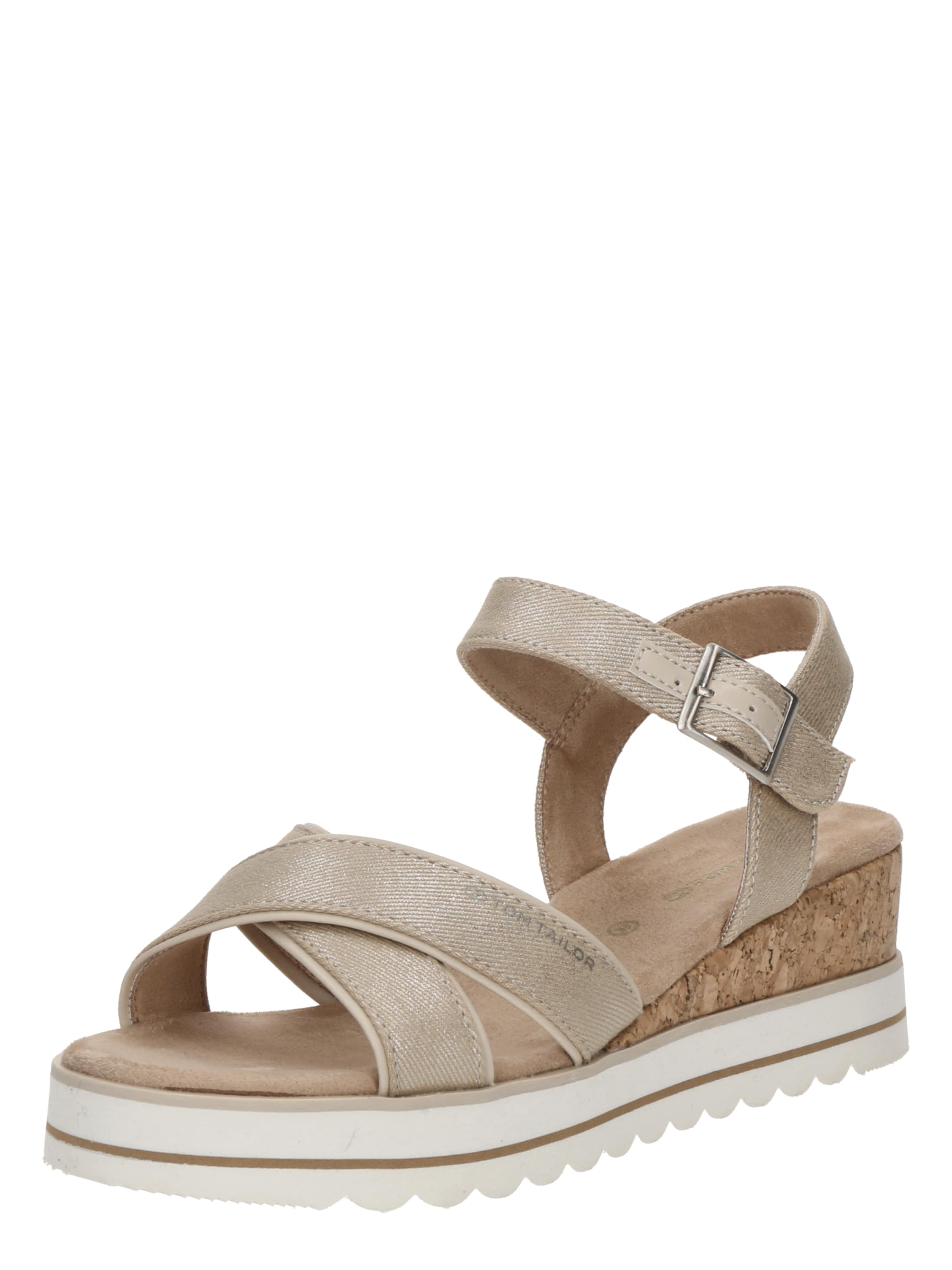 TOM TAILOR Sandále - Zlatá: predná strana