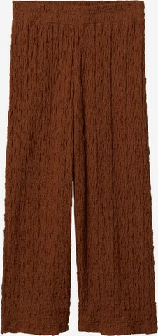 Pantalon 'Fidel' MANGO en marron : devant