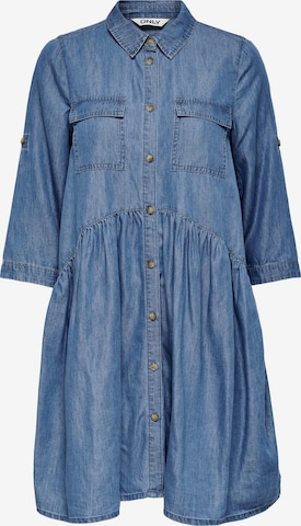 ONLY Shirt Dress 'Chicago' in Blue: front