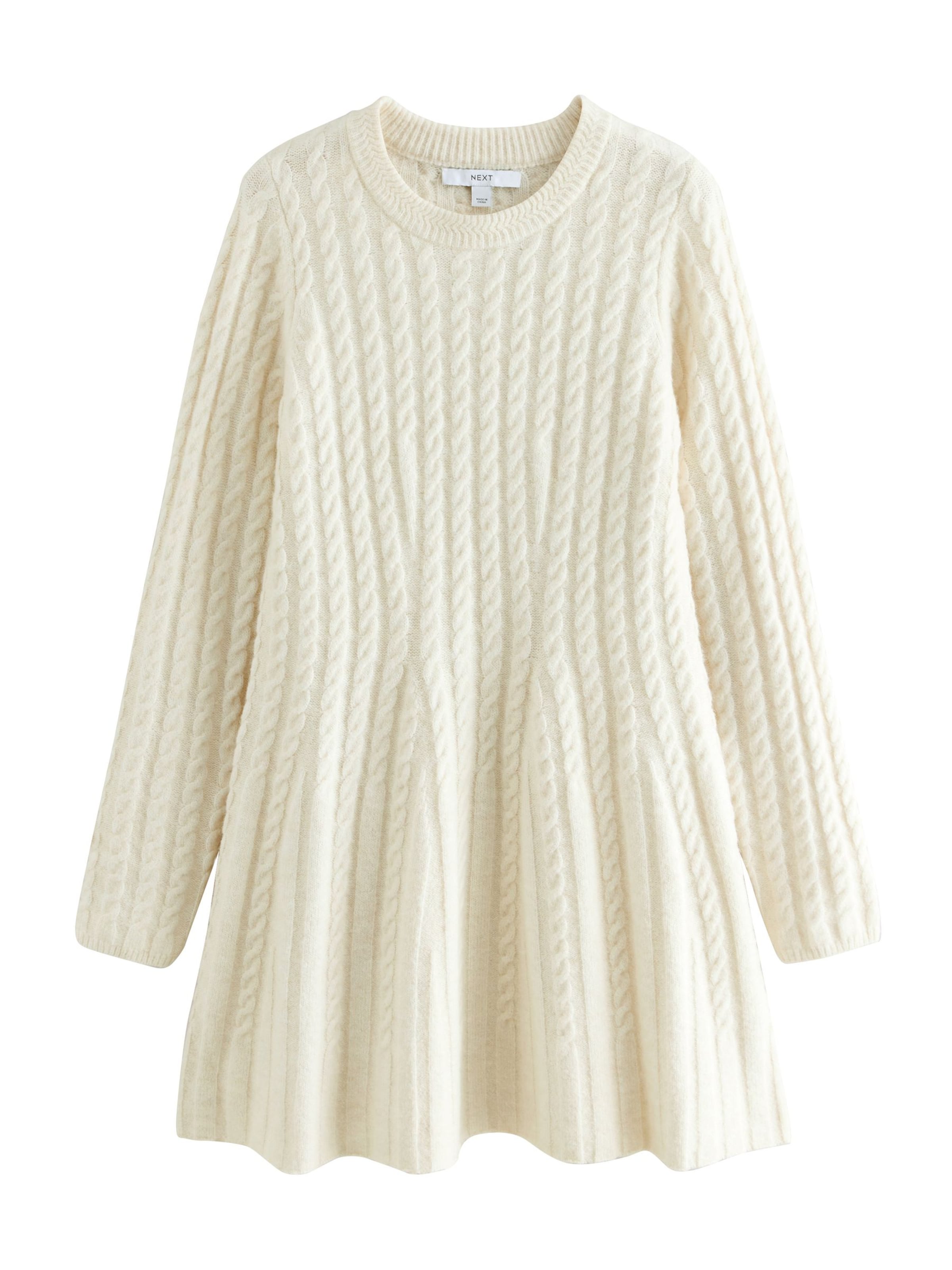Next Pletené šaty - Béžová: predná strana