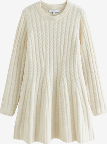 NextPletena haljina - bež boja: prednji dio