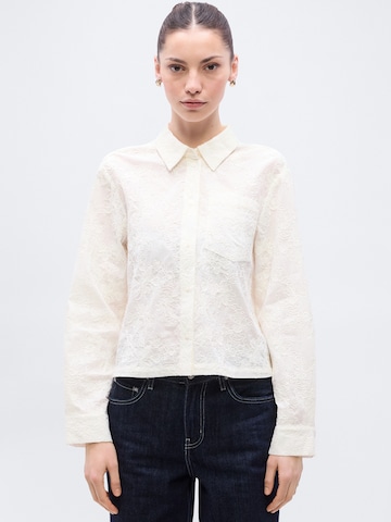 MSCH COPENHAGEN Bluzka 'Sylvia' w kolorze biały: przód