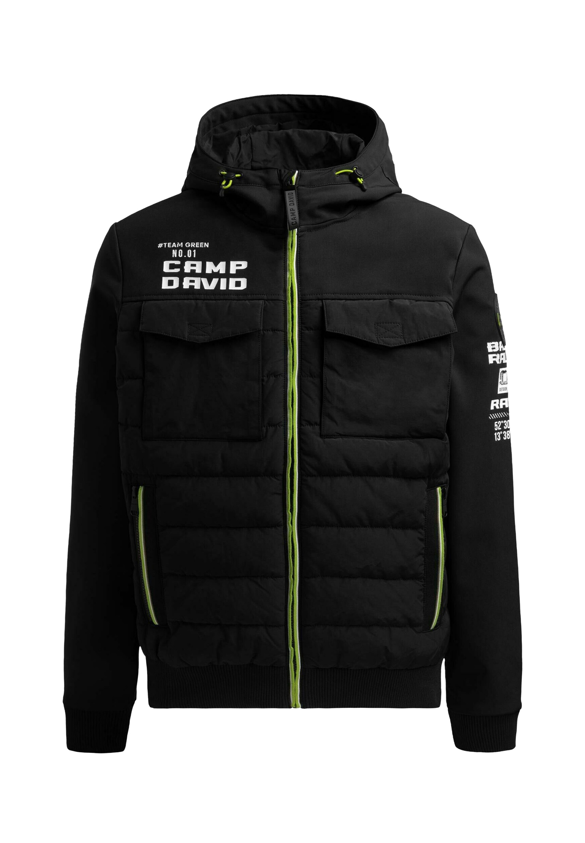 CAMP DAVID Winterjacke in Schwarz: Vorderseite
