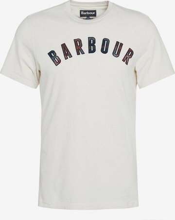 Barbour Μπλουζάκι 'Ancroft' σε λευκό: μπροστά