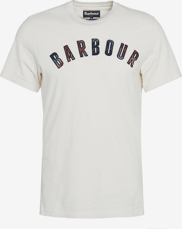 Barbour - Camisa 'Ancroft' em branco: frente