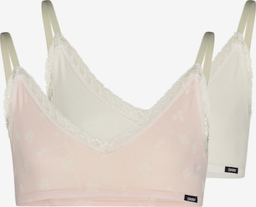 Skiny Triangle Bra in Pink: front