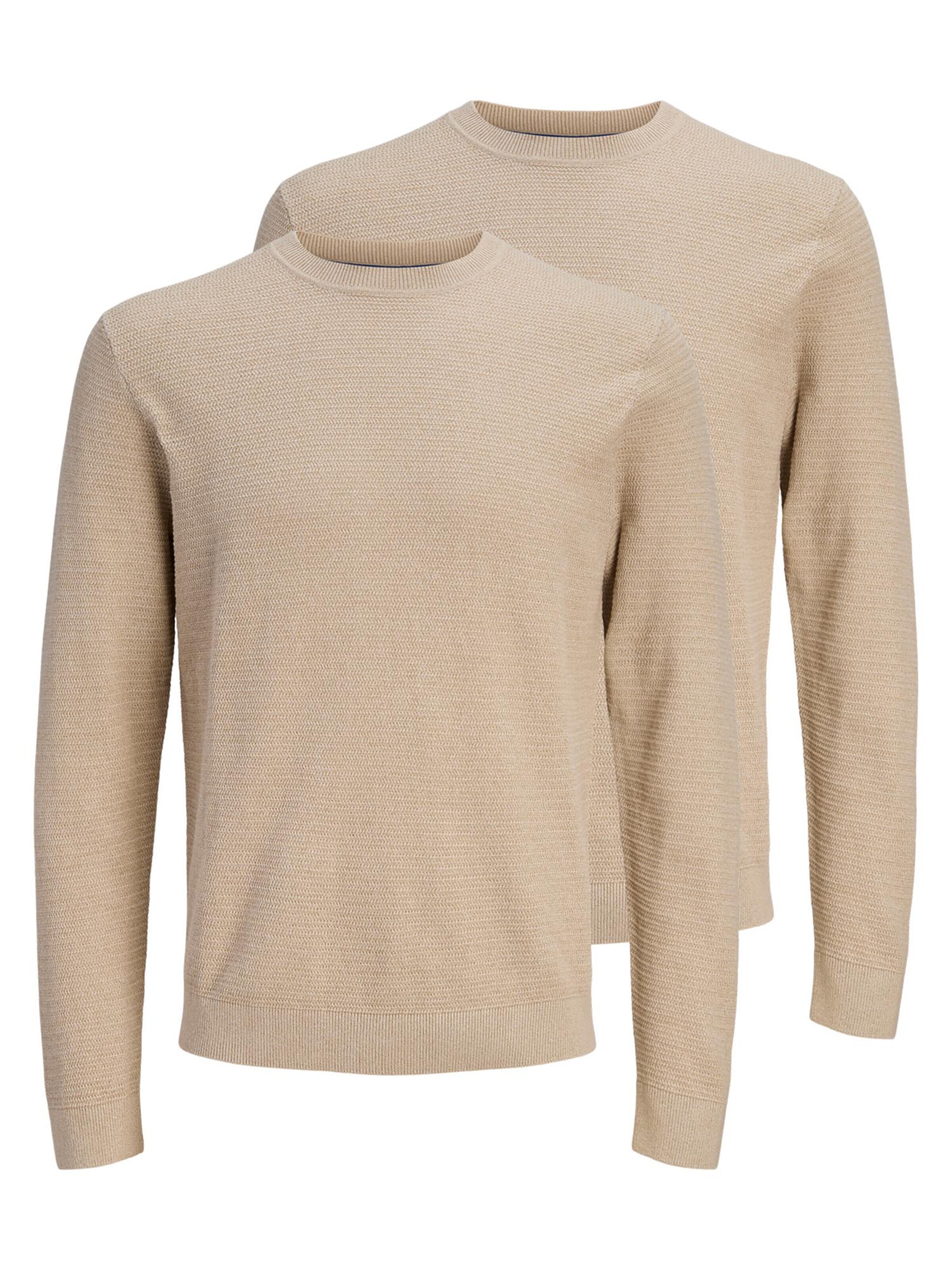 JACK & JONES Trui 'Bluriley' in Bruin: voorkant