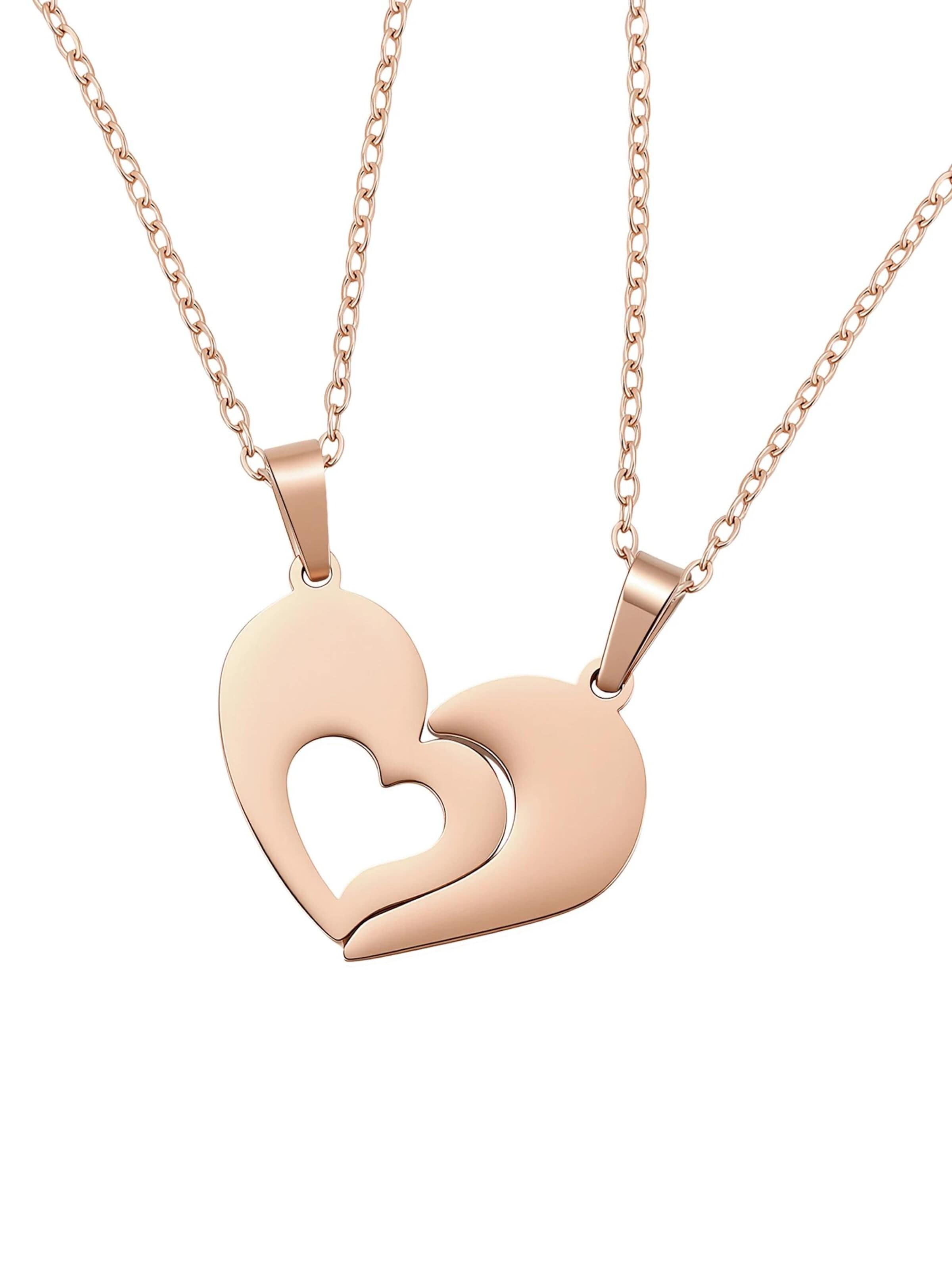 Hey Happiness Ketting 'Connected Family Heart' in Goud
