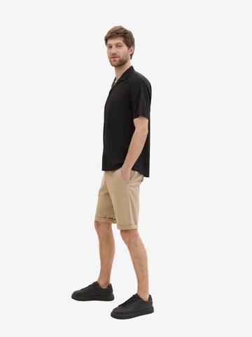 TOM TAILOR Regular Shorts in Braun