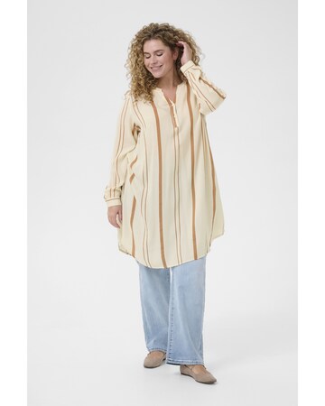Robe-chemise 'Milana' KAFFE CURVE en beige