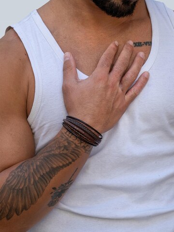 SERASAR Armband 'Wild' in Braun