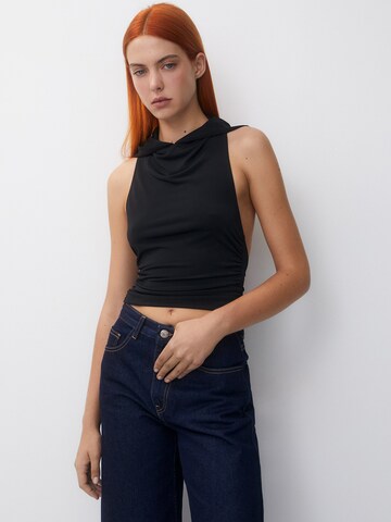 Pull&Bear Top in Zwart: voorkant