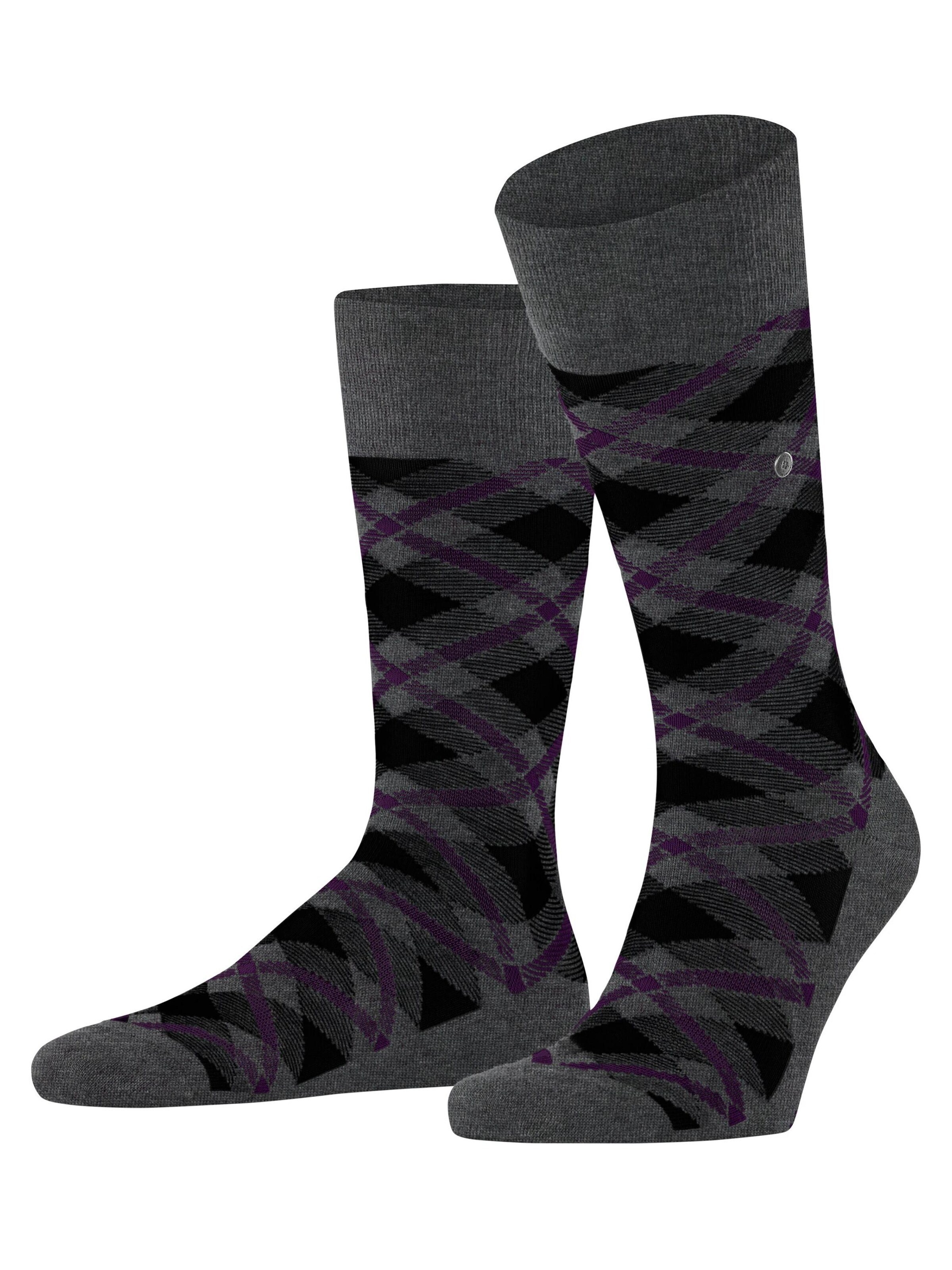 BURLINGTON Socken 'Tartan'‌ in Grau: Vorderseite