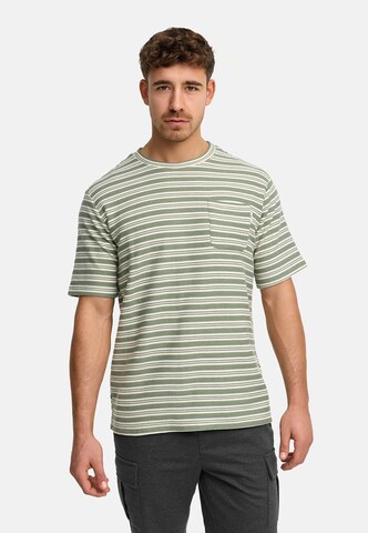 INDICODE JEANS Shirt ' INDrop ' in Green: front