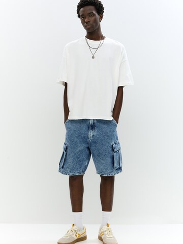 Loosefit Jeans cargo di Pull&Bear in blu