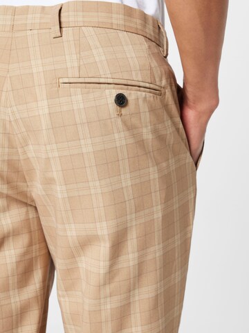 JACK & JONES Slimfit Spodnie w kant 'FRANCO' w kolorze brązowy