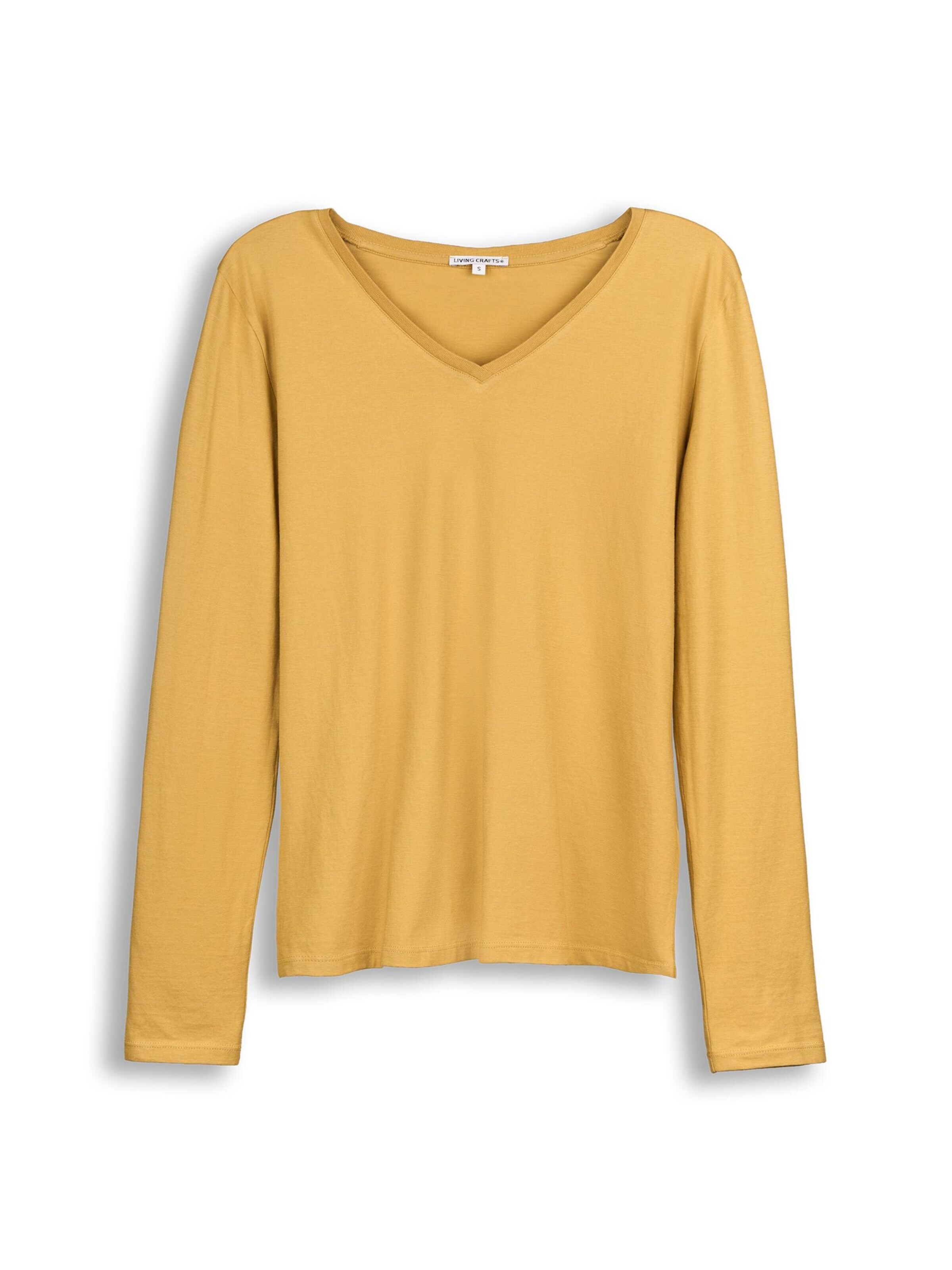 Living Crafts Shirt 'TARANA'‌‌‌‌‌‌‌ in Gelb: Vorderseite