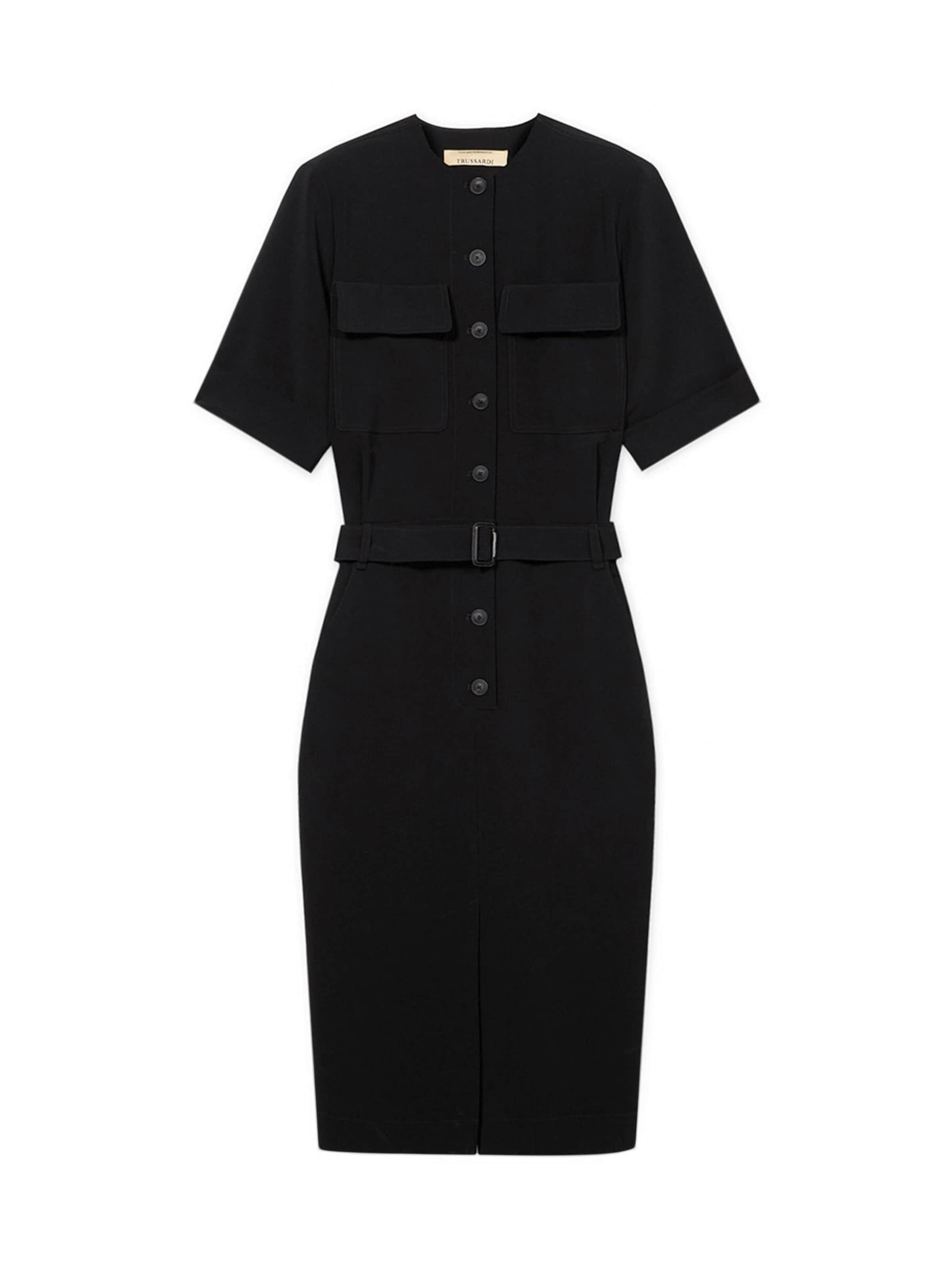 Robe-chemise Trussardi en noir : devant