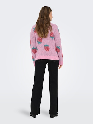 ONLY Свитер 'ONLEVA' в Ярко-розовый